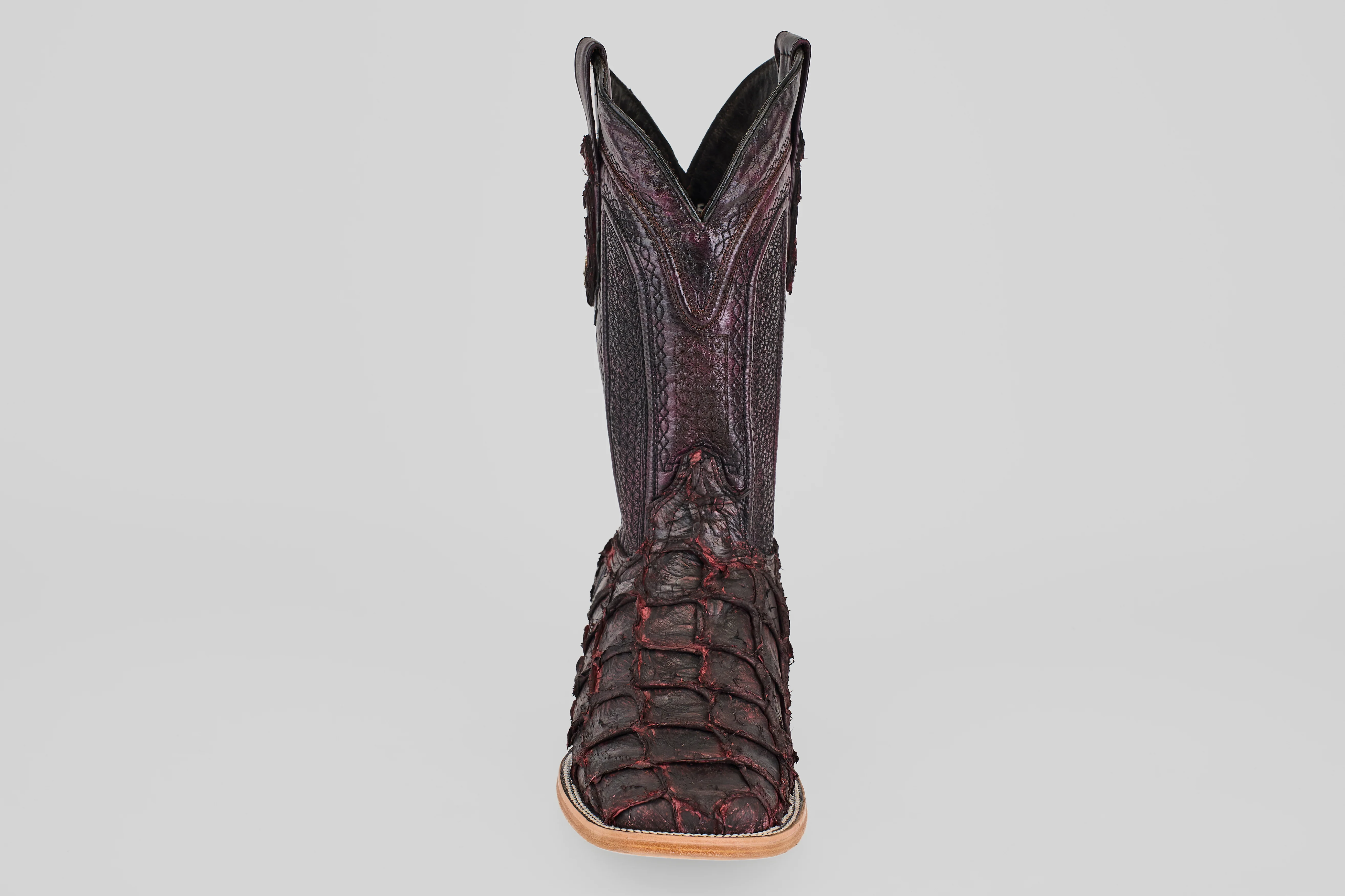 Connor - Matte Black Cherry - Square Toe - Image 4