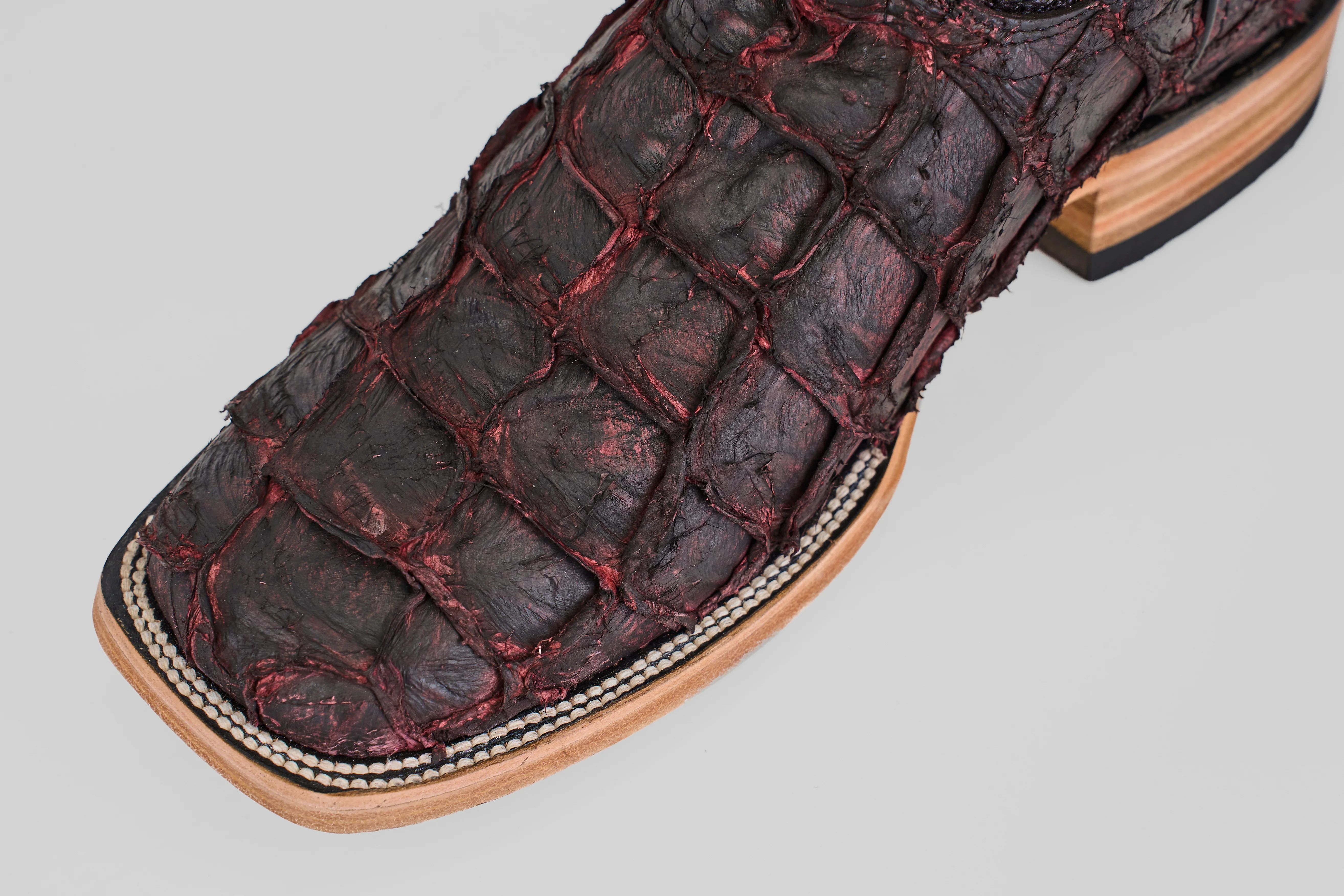 Connor - Matte Black Cherry - Square Toe - Image 6