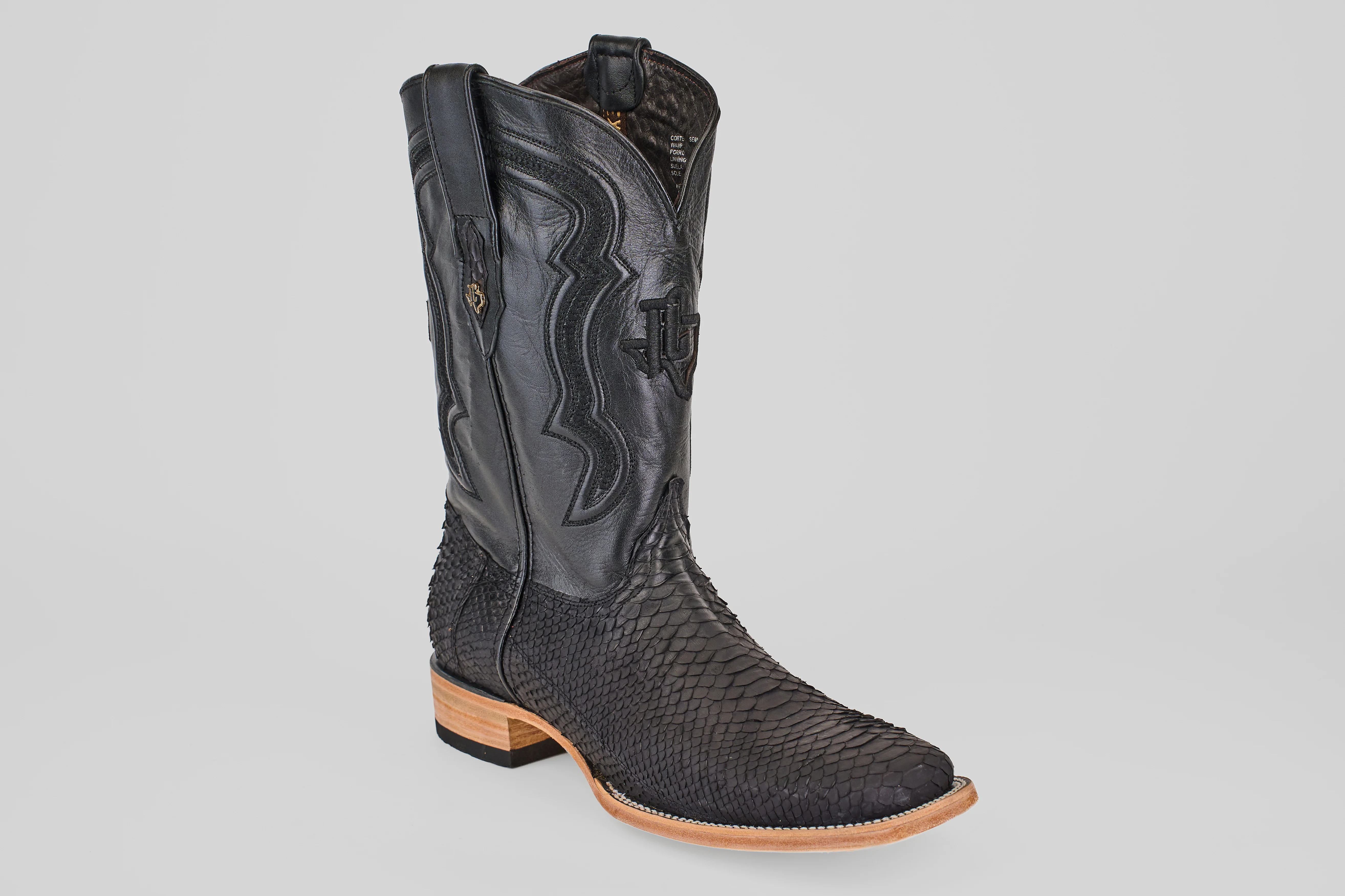 Tanner - Matte Black - Square Toe - Image 2
