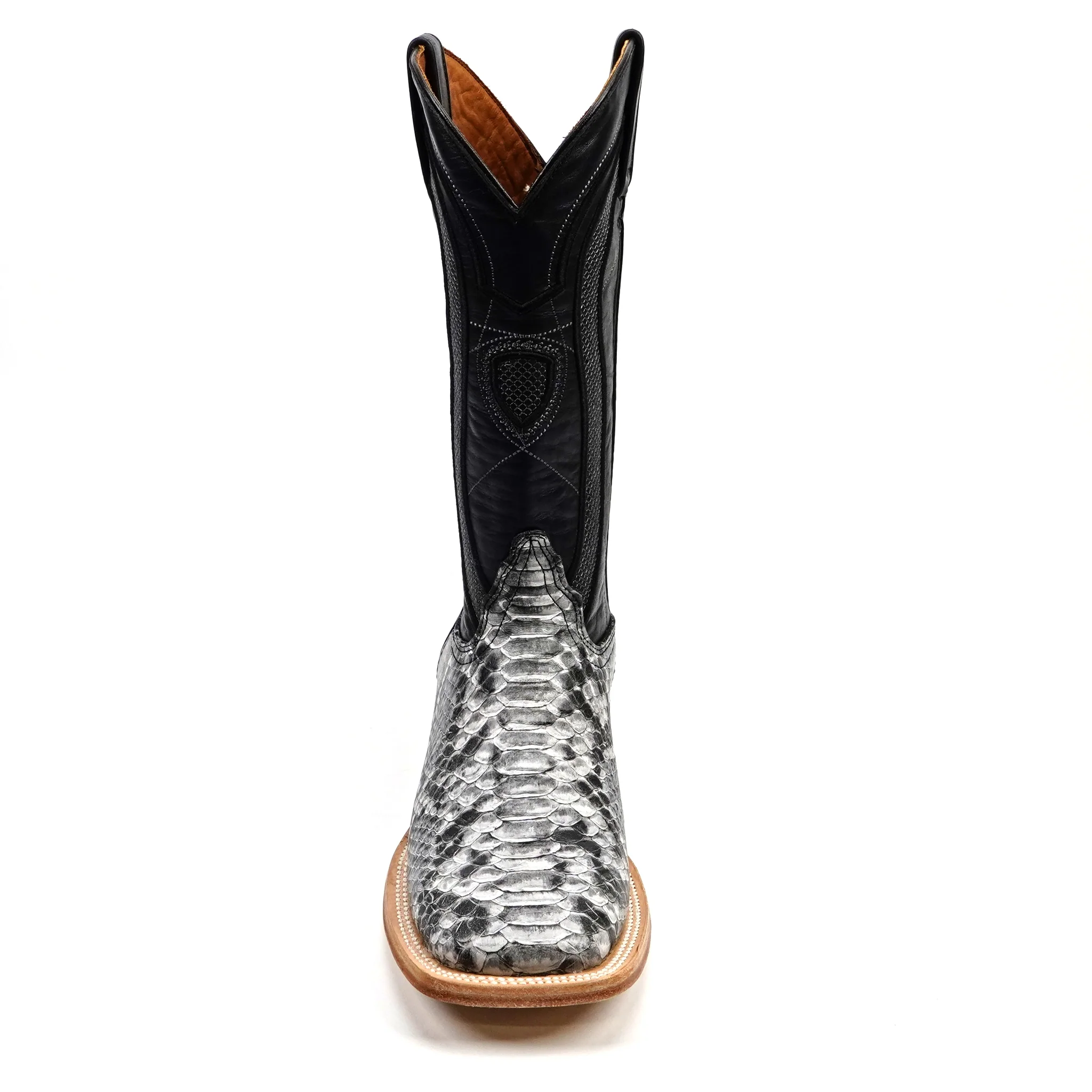 Python Natural - Embossed Leather - Square Toe (E913) - Image 4
