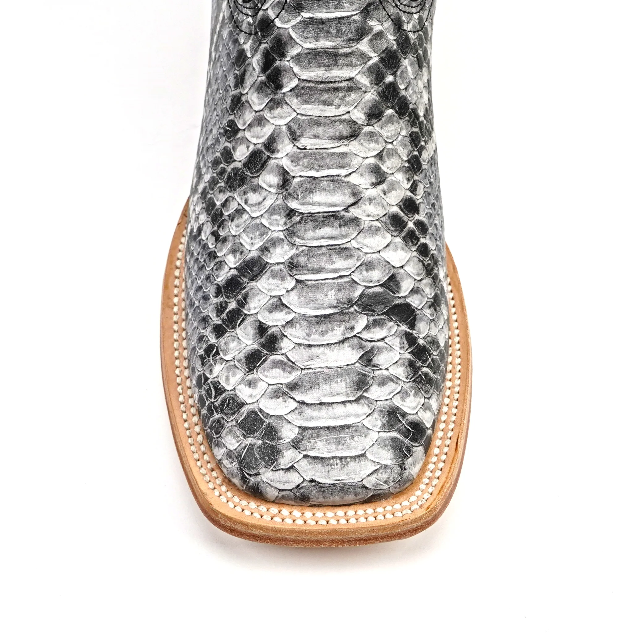 Python Natural - Embossed Leather - Square Toe (E913) - Image 5