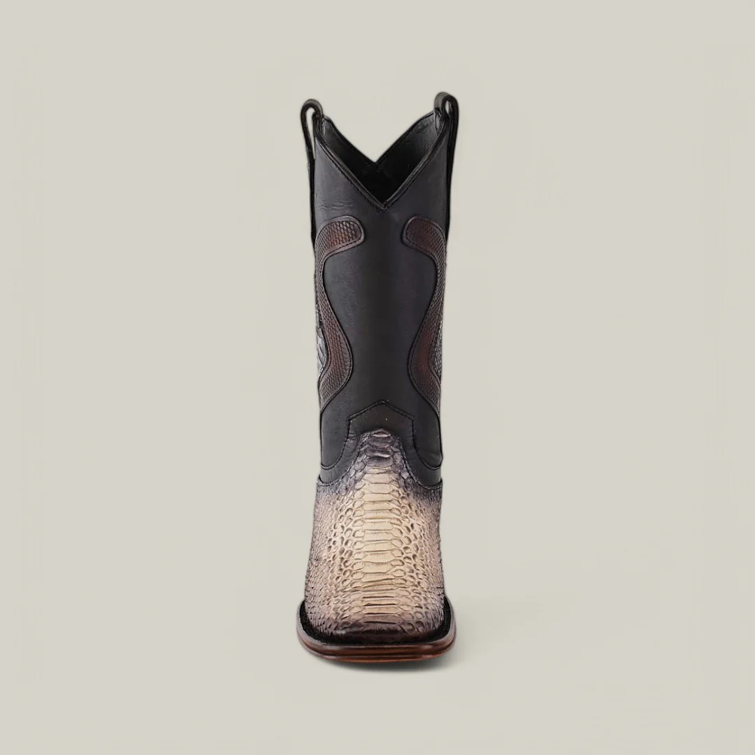 Exotic Python - Diamond - Natural - Square Toe - Image 4