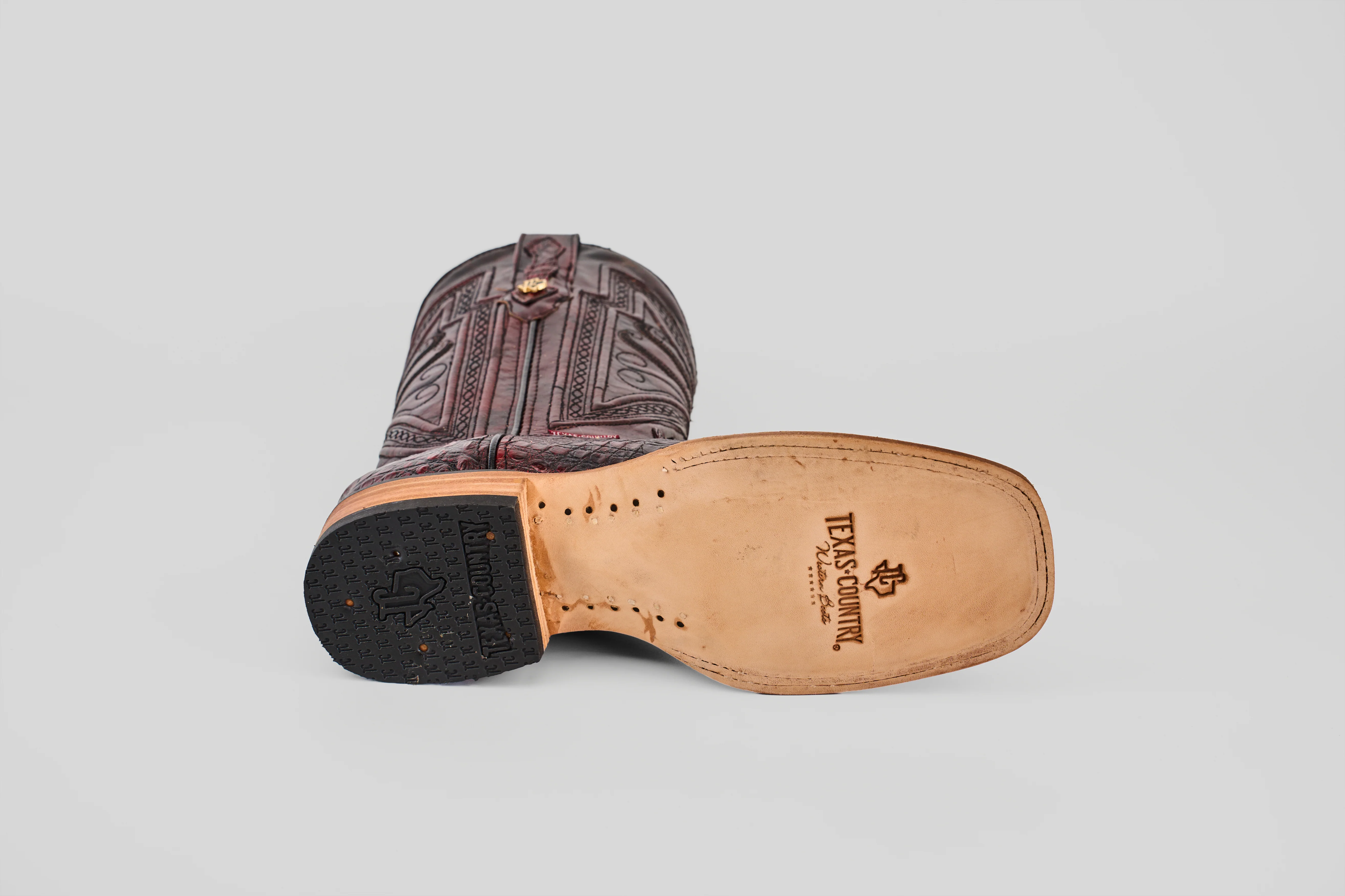 Rhodes Belly - Black Cherry - Square Toe - Image 6