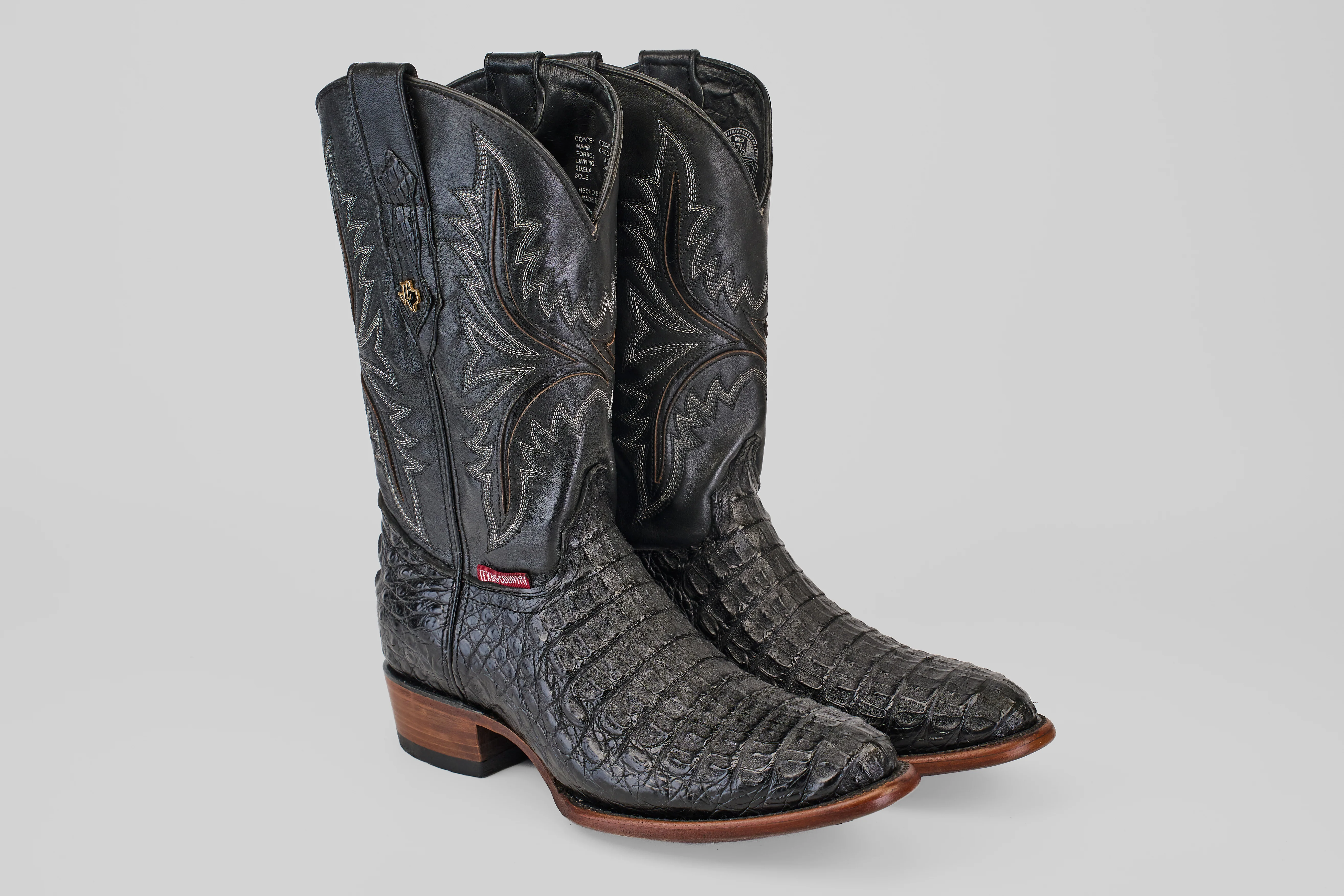 Rhodes HornBack - Black - Round Toe