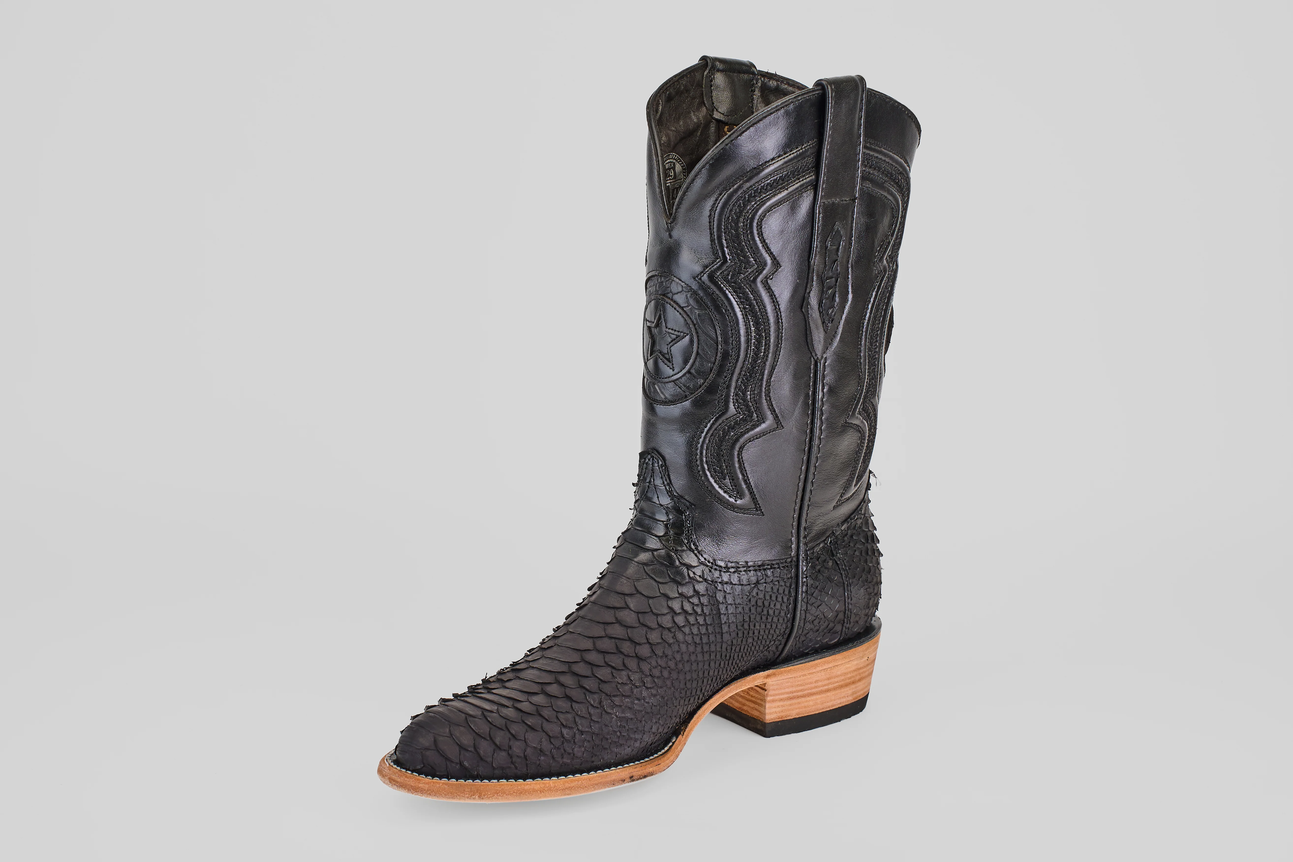 Tanner – Matte Black – Roper Toe - Image 3