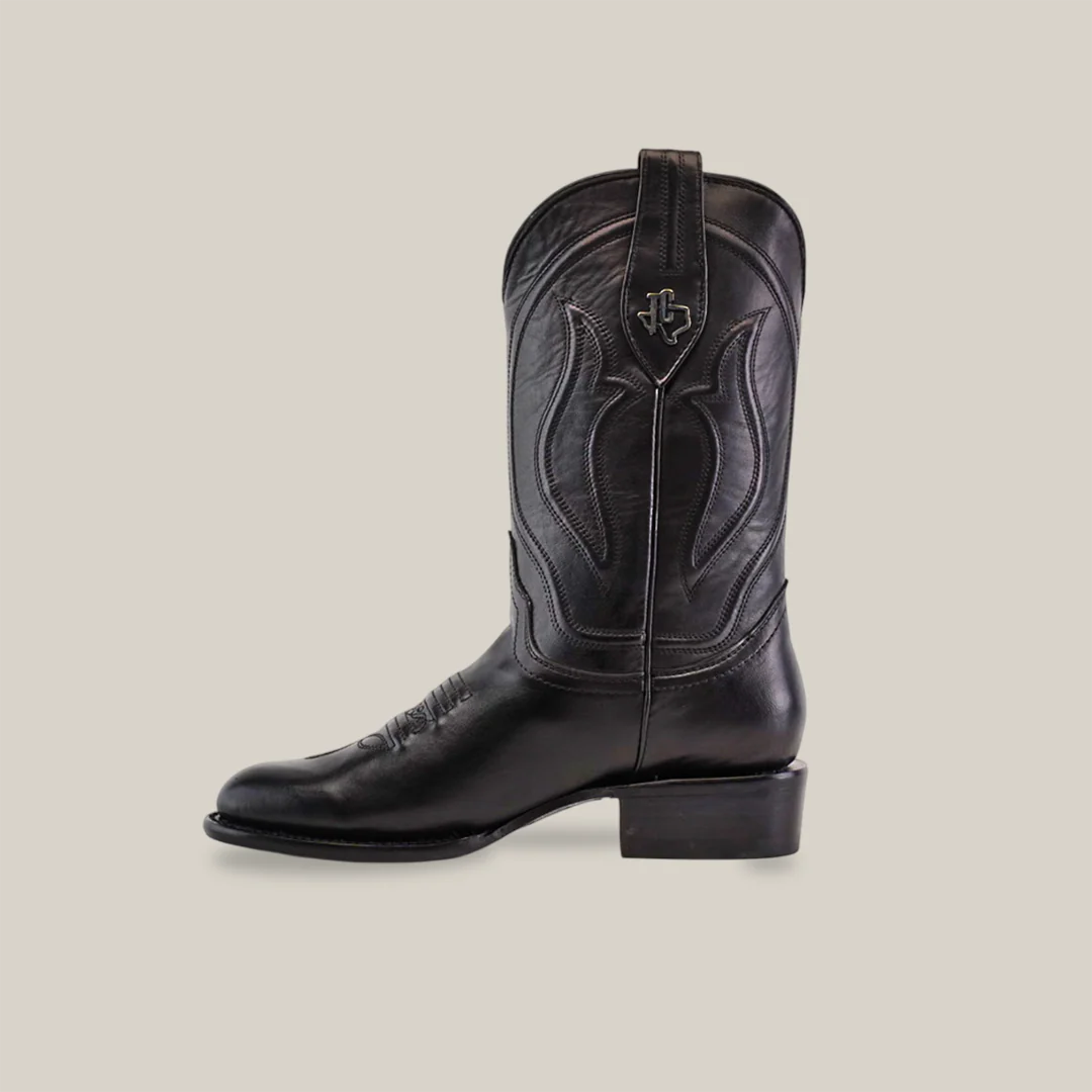 Western - Platinum - Black - Roper Toe - Image 3